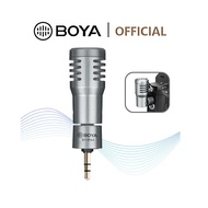 ~ BOYA BY-P4A Omnidirectional 3.5mm TRS Microphone 90° Tilt Head Mini Mic Compact for DSLR Camera Camcorder Recorder