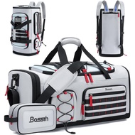 Bosstin Gym Bag for Men & Women, 45L Travel Duffle Sports Duffel Bag Gym Weekender Overnight Backpac