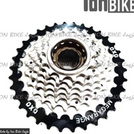 gear freewheel sprocket 8 speed 13-34T megarange OXO Drat Ulir -