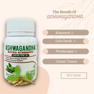 READY STOCK ASHWAGANDHA ORIGINAL KSM-66 30 CAPSULE 300 MG