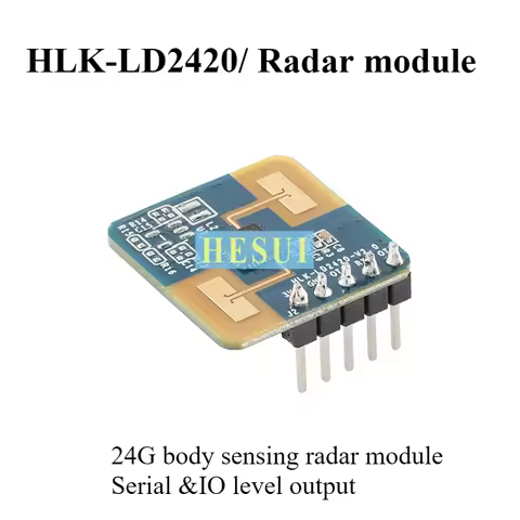 HLK-LD2420-24G MM wave radar micromotion human detector sensor module Object movement Sensor Human b