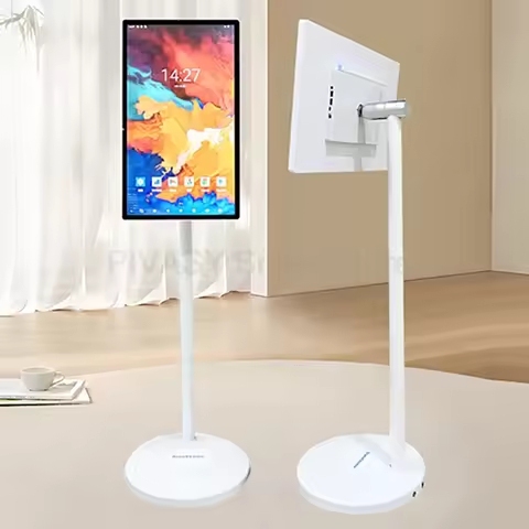 21.5 23.8 Inch Smart TV 10-Point Touch Screen Monitor Mobile Stand Battery Android12 for Fitness Hom