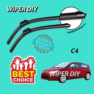 Citroen C4 Coupe 2004 Silicone Wiper Blade Windscreen Viper Pengelap Kereta