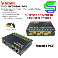 Tarmoc TMC-3SC2E-2AB-P-V1 | Media Converter Switch 3SC 2LAN / 3 SC 2 LAN 10/ 100Mbps POE IN 9-57 VOL