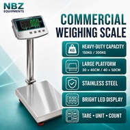 NBZ [READY STOCK ] 304 waterproof Stainless Steel Electronic Platform Scale Commercial Scale Penimba