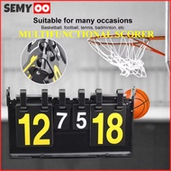 SEMYOO Scoreboard Portable 4-Digit Scoreboard 38CM Score Board/ for Futsal, Volleyball, Badminton, F