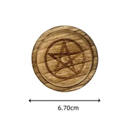 Tarot Supplies And Equipment Five-pointed Star Wooden Candlestick Cup Candle Stand Fire Element Wax