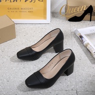 Black high heels, ladies' work shoes, school women's high heels, 2-inch elegant high heels