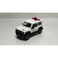 BM Creations 1:64 Suzuki Jimny SierraPolice Rubber Tires Open Doors Loose Preloved Metal Diecast Car
