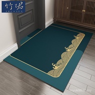 Household New Chinese Style Entrance Carpet Floor Mat Entrance Foyer Mat Foot Mat Anti-slip Door Doo
