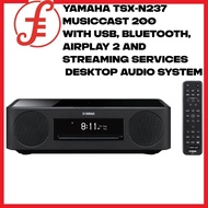 Yamaha TSX-N237 MusicCast 200 with USB, Bluetooth, AirPlay 2 and Streaming Services Desktop Audio System