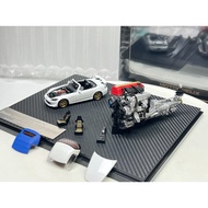 MOTORHELIX 1: 64 Mazda RX-7 FD3S Cutting Engine Set, Beijing Exhibition Limited White Body, Red Engi