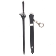 Gantungan kunci pedang 22 cm anime sword art online kirito elucidator