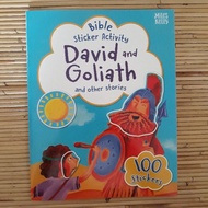 100 Stickers David and Goliath and Other Stories Bible Bible Stickers Activity Book Sticker Miles Kelly Sunday School Sunday School Children's Activity Book Little Hand Eye Coordination Hand Gideon Hero Baby Israel Temple Baby Toddler