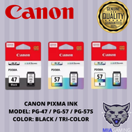 [ORIGINAL] CANON PG47 / PG 47/ PG-47 BLACK / CL57/CL-57/57 COLOR INK CARTRIDGE