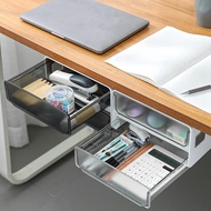 Under Desk Storage Drawer Slide Out Hidden Self-Adhesive Organizer Attachable Drawer Organizer with