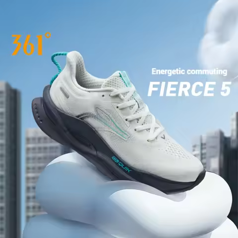 361 Degrees Fierce 5 Women Running Shoes New Mesh Breathable Wear-resistant Cushioning Stable Versat