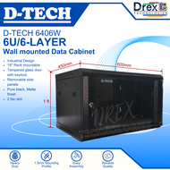 D-Tech 6406 6U Wallmounted Data Cabinet W=600 * D= 450 * H=1FT