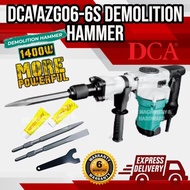 (Ready Stock) DCA AZG06-6S 1400W Electric Demolition Hammer Machine Concrete Breaker Hacker Mesin Pe