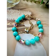 Blue Lagoon Amazonite Crystal Bracelet