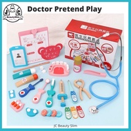 Wooden Doctor Toy Set/ Wooden Medical Tools Set / Doctor Costume Dentist Wooden Toy Set Role Play Ki