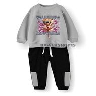 Joger Sweater for Unisex Children with Viral Top Image Anomali Ballerina & Tung Tung Sahur Ages 1-7 