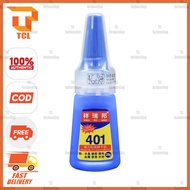 Original 401 Adhesive Super Glue 20g Gam Cepat Kering l Gam Cepat Kering Anak Panah Vanes Korea Vers