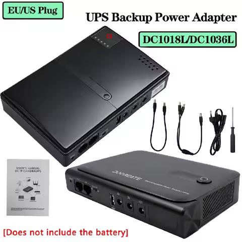 NEW DC18W/36W DC1018L/DC1036L 1A/2A 5V/9V/12V Large Capacity Multipurpose Mini Portable UPS Backup P