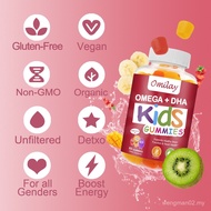Omilay OMEGA DHA Brain For Kids Gummies Vitamin port Healthy Natural Energy Gummy 60 Gummies