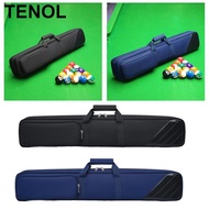 TENOL Billiard Cue Storage Bag, Billiard Pool Cue Case, Dustproof, Compact Billiard Cue Carrying Bag