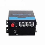 [Hot Sale Recommendation] 4-Channel Telephone Optical Fiber Converter PCM Voice End Machine Support 
