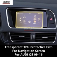 For AUDI Q5 09-16 Navigation Screen Transparent TPU Protective Film Anti-Scratch Repair Film Accessories Refit