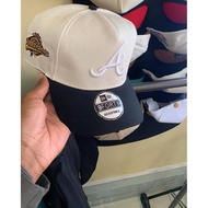 Atlanta Braves 9FORTY A-Frame Black and white Baseball Hat, World Series 1995 anniversary edition, a