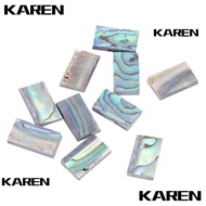KAREN1 ​10Pcs ​Guitar Inlay Material​, Abalone Shell ​Colorful Abalone Shell Inlay​, ​Sheet Form ​Gu