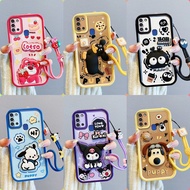 Casing Samsung A21S A20S patung pelekat comel phone casing