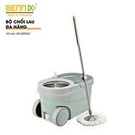 Smart Dirt Mop, Benix 360 Degree Rotating Self-Extracting Mop With Wheel Box