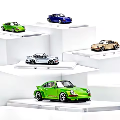 ZM Zincit 1:64 Scale 911 Singer Coupe DLS Simulation Alloy Model Gifts Decoration Collection Toys St
