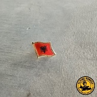 Albania Country Flag Pin Badge collection Crystal Flag Lapel Pin