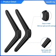 [RazecaMY] TV Stand Pedestal Feet for 32 to 55 inch Devices Non Slip Universal with Legs for Flat Sc