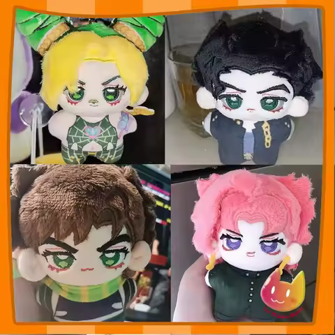 10CM Anime JoJo's Bizarre Adventure Jolyne Cujoh Kakyoin Tenmei Plush Keychain Pendant Cotton Plushi