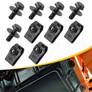 10Pcs Car Body Bolts - U-nut Clip - Bumper Fastener Clip - Fender Retainer - Metal Screw Buckle - fo