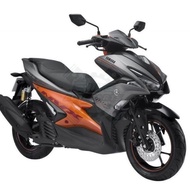 Coverset Matte Gray Orange [ MGO ] 100% Original Yamaha Nvx155 / Aerox155 / Nvx / Aerox