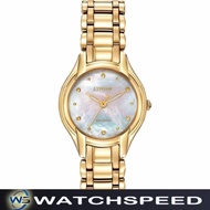 Citizen Eco-Drive EM0282-56D EM0282-56 Solar Mother of Pearl Analog Ladies / Womens Watch