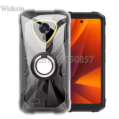 Case For Cubot KingKong Mini 4 Ring Holder Shockproof Soft TPU Kickstand Cover For Cubot KingKong Mi