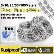 Kawat Duri Pagar Razor Barbed Wire/Wire Fencing/Lurus Barbed Wire/Kawat razor Lurus Barbed Wire/Kawa