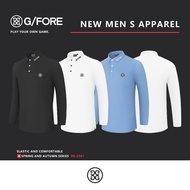 【New】 G/FORE Golf Polo Sports Men's Golf Autumn and Winter T-Shirt Long Sleeve