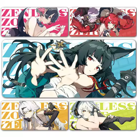 ZZZ Gaming Hoshimi Miyabi Mouse Pad Evelyn Yuzuha Anby Ellen Zenless Zone Zero Keyboard Desk Mats XX