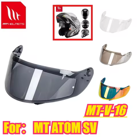 Original MT-V-16 Helmet Lens Motorcycle Flip Up Helmets Lens MT ATOM SV Original Visor Helmet Windsh