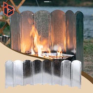 blesiya Camping Stoves Windscreen Heat Retention Metal Windshield Outdoor Stove Wind Breaker for Cam