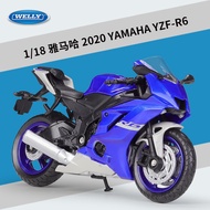 Baltan Hobby C1M Willie WELLY1: 18 Yamaha YAMAHA2020YZF R6 Heavy Locomotive Simulation Alloy Motorcy